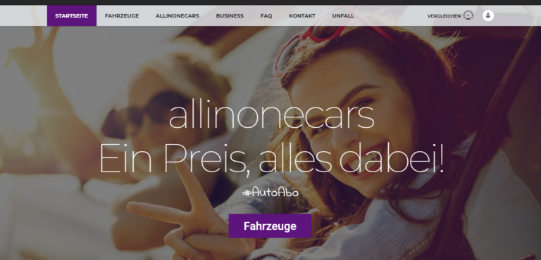 allinonecars – Auto Abo – Ein Preis, alles dabei.